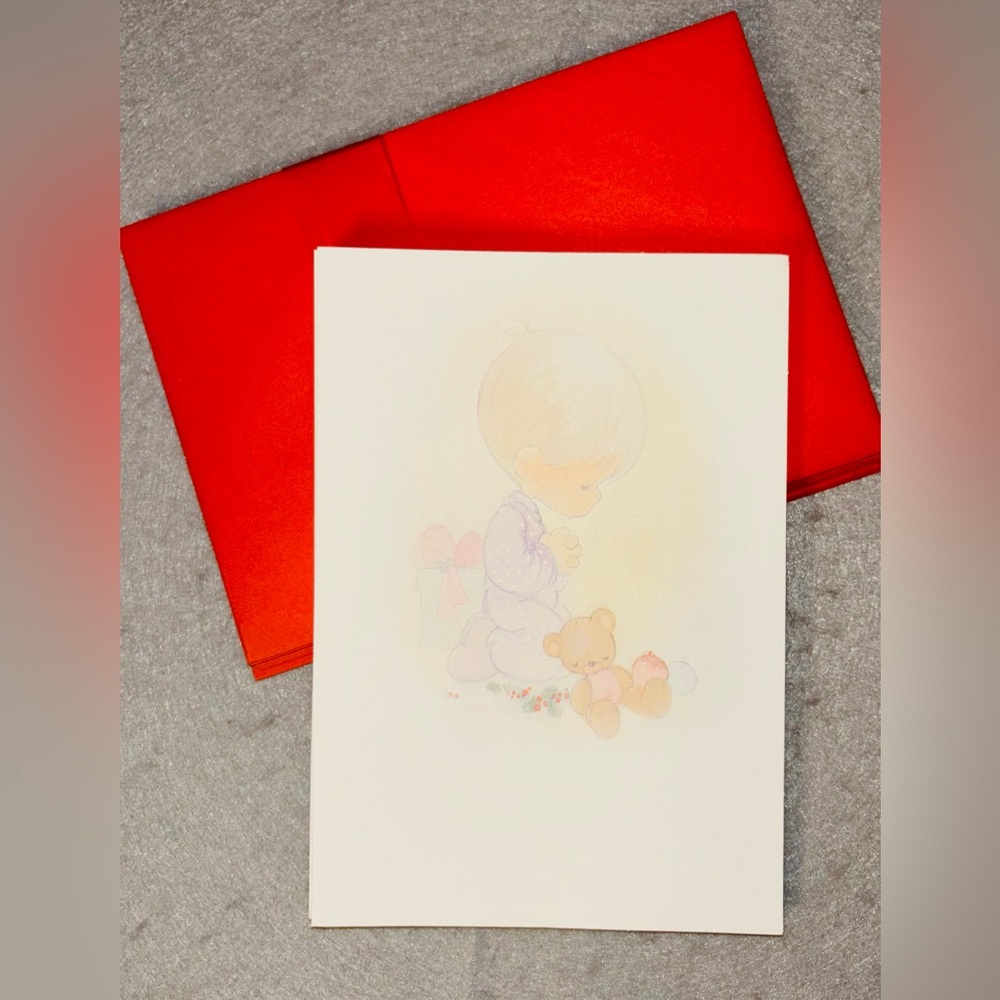 New VTG 1989 Precious Moments Christmas Cards‎ Set of 14 Cards, 16 Envelopes